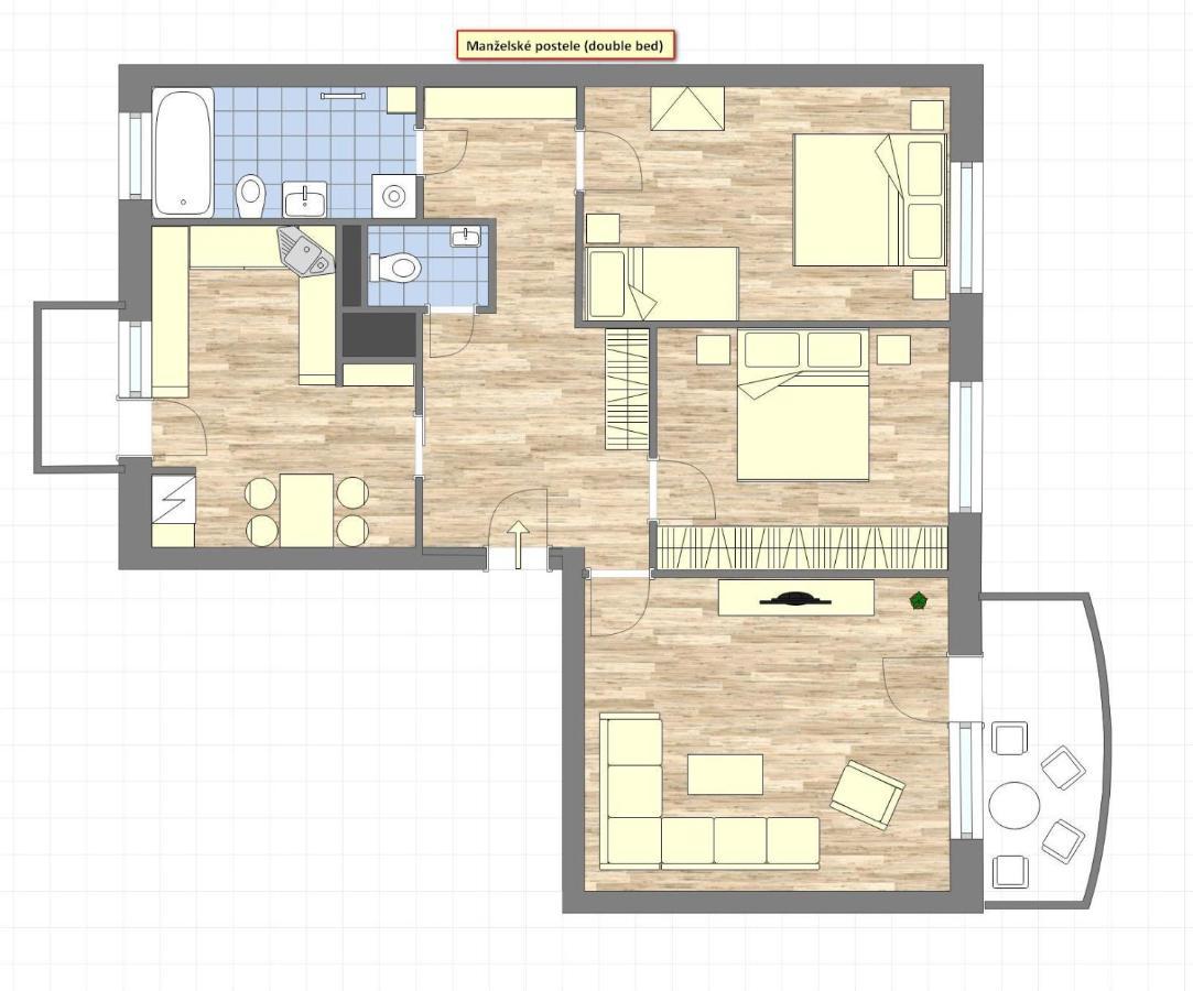Apartmany Zlatovska Trencin Bagian luar foto